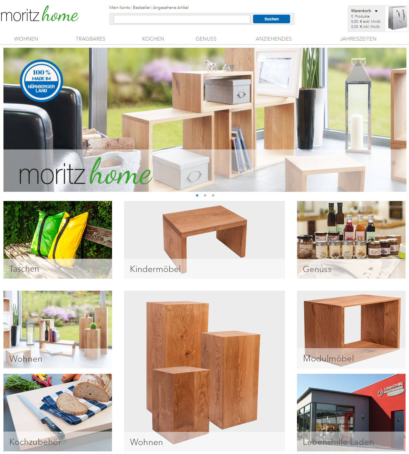 Moritz home referenz online shop