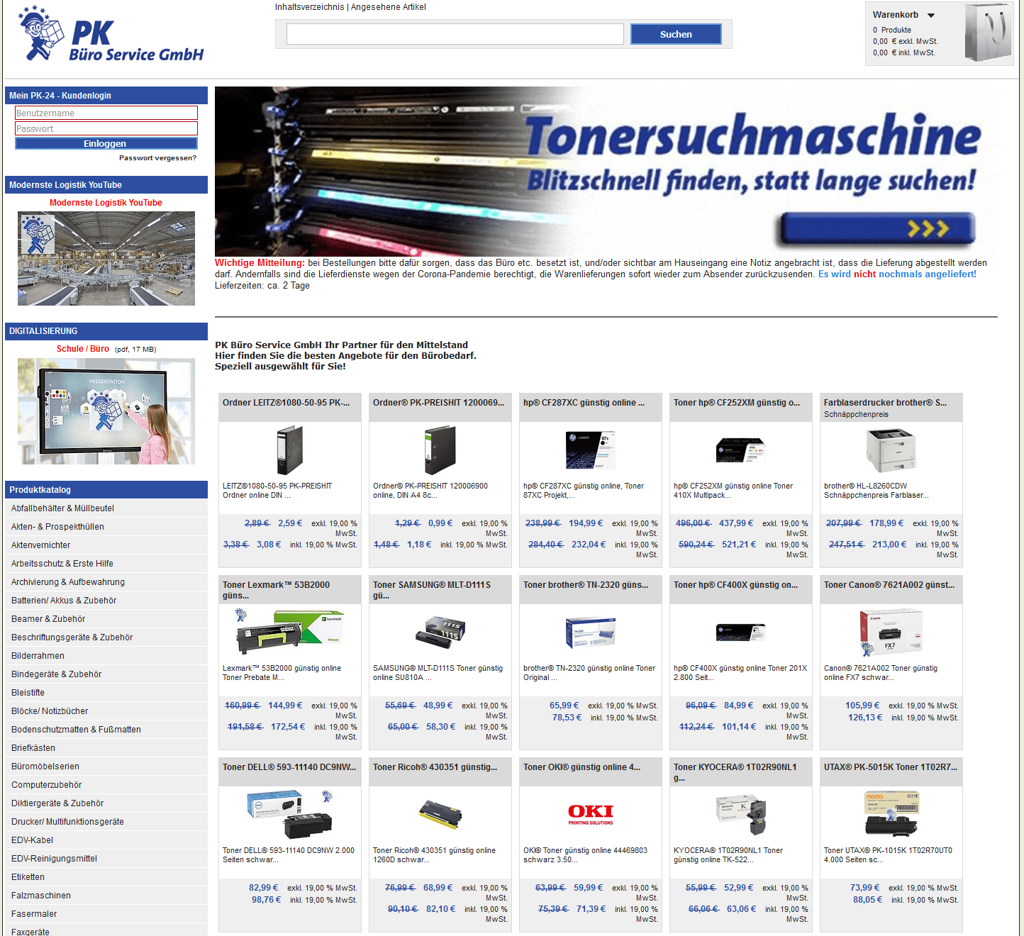 pk referenz online shop